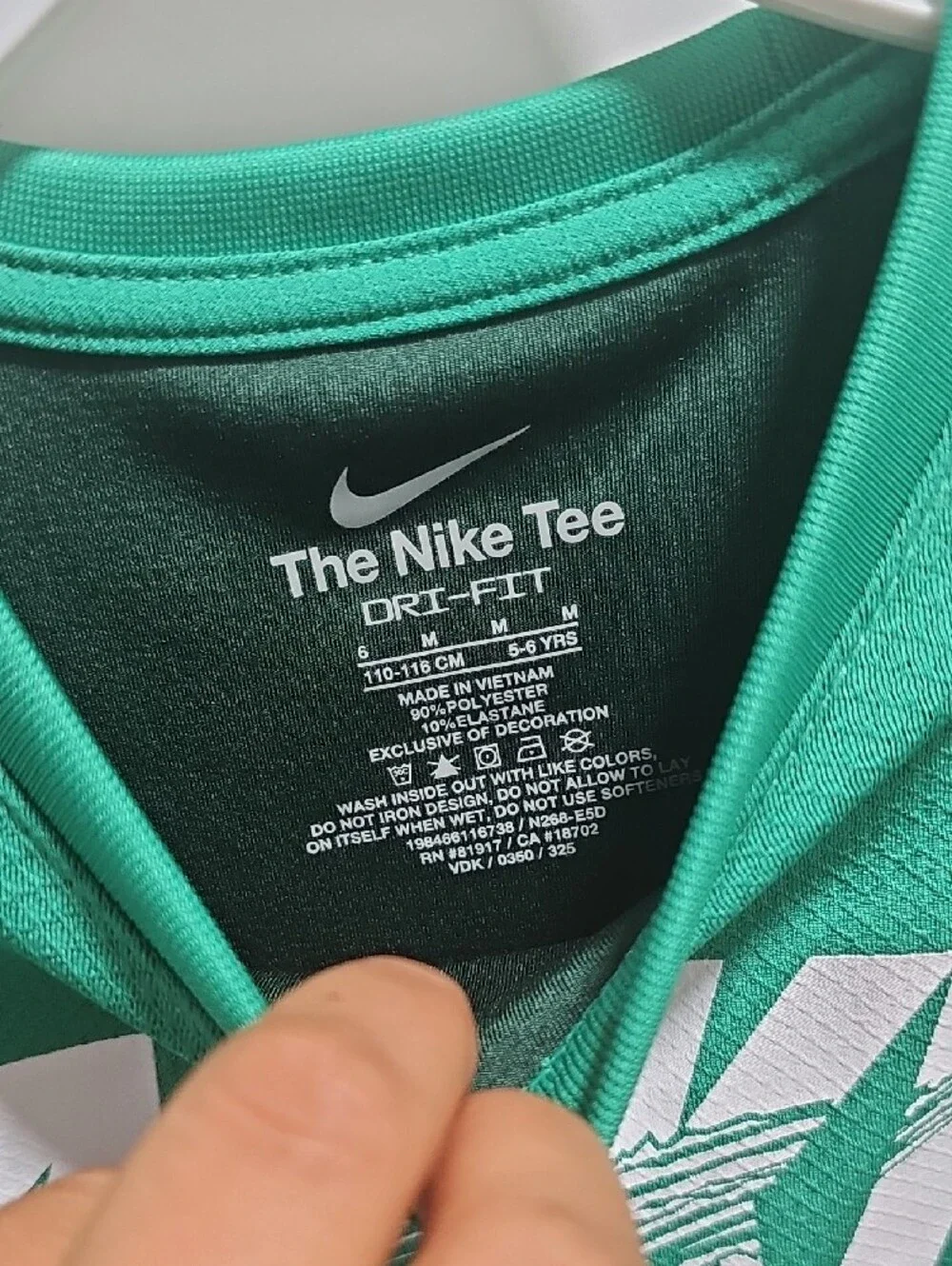 Dry-Fit Nike Teal Long Sleeve Logo